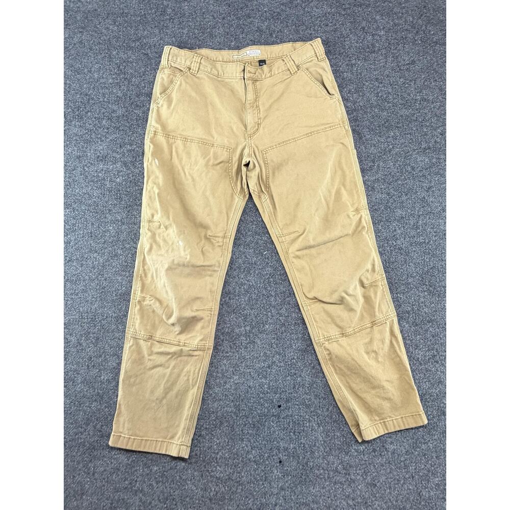 Carhartt Pants Mens 36x29 Beige Rugged Flex Double Knee Canvas Utility Work